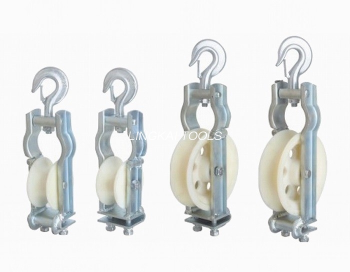 Skyward At Hooked Conductor Wire Rope Pulley Stringing Sitting And Hanging Type Dual-Use Stringing Block