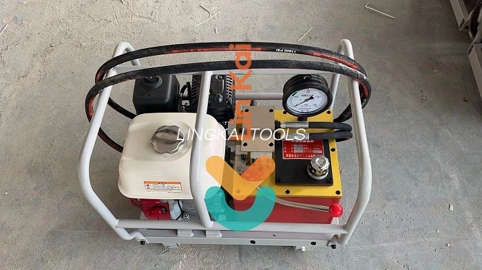 80 MPa High-Pressure Motorized Hydraulic Pump Station 300tons Hydraulic Conductor Press Machine Para sa Compressor