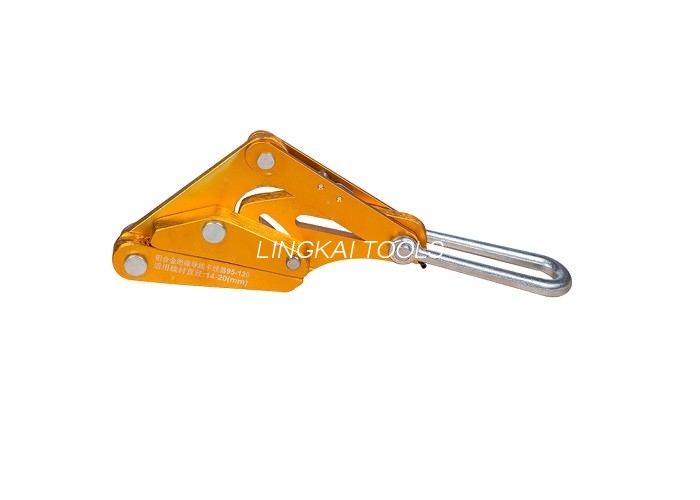 Gold Color Tightening Overhead Line Tools, Power Construction Wire Grip Clamp