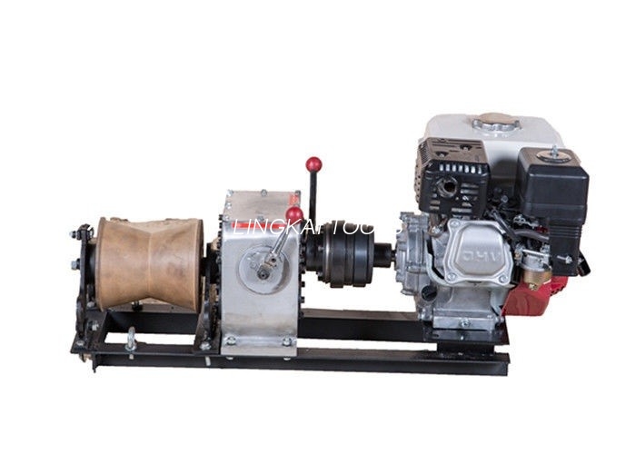 1 tonelada maliit na gasolina cable pulling tool winch winch with honda gx160 5.5hp