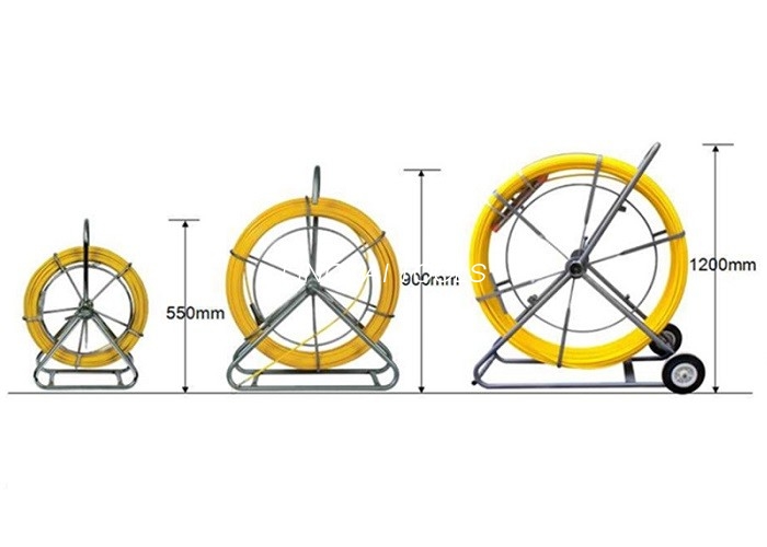FRP Perforation Underground Cable Tools 6 Mm Duct Rods Para sa Telecom Project
