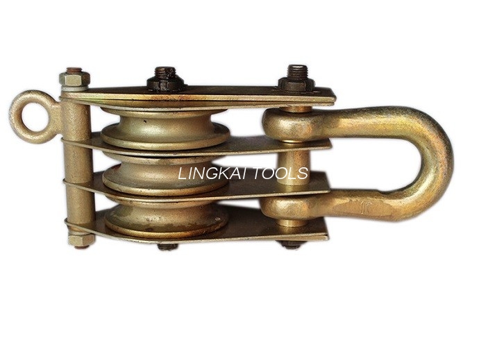 15T Heavy Duty Steel Snatch Hoisting Tackle Para sa Overhead Line Construction