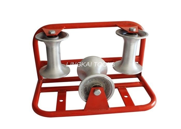 Pag-spray ng Tri-Roller Aluminum Corner Cable Roller Para sa Underground Cable Laying