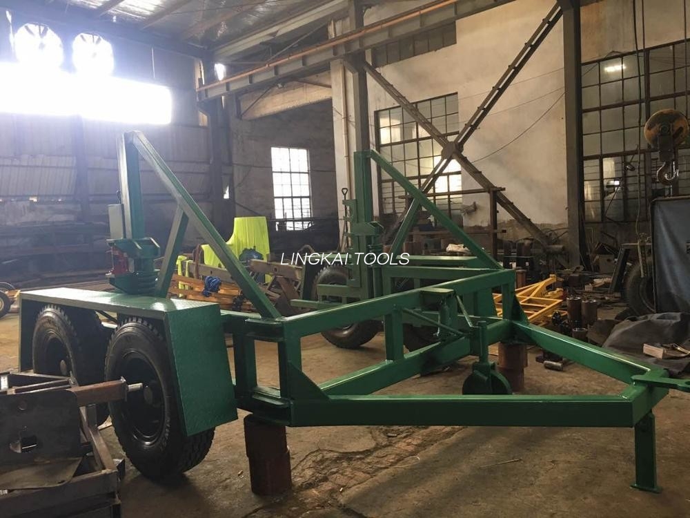 12 Ton Load Capacity Cable Drum Carrier na May Surface Treatment Spray Paint