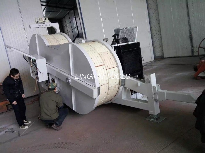 Dalawang Bundle na OPGW Installation Equipment , Overhead Line Tension Stringing Equipment
