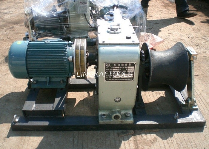 Jjm5-d 5 ton cable winch puller electric hoisting na ginamit sa paghahatid ng kuryente