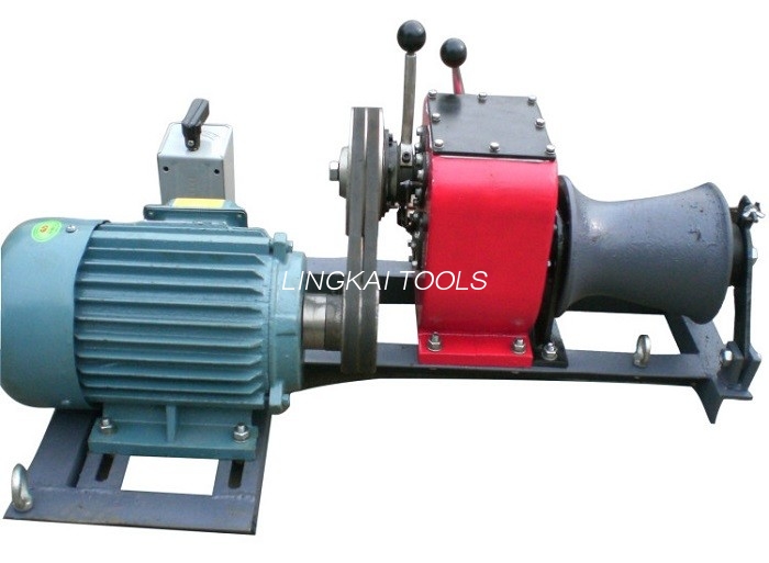 Tower Erection 1 Ton Winch , High Versatility Winch Machine Para sa Cable Pulling