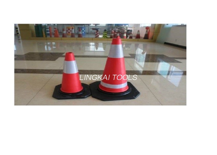 Mga Red PVC Construction Safety Tools Traffic Rode Cones na May Reflective Tape