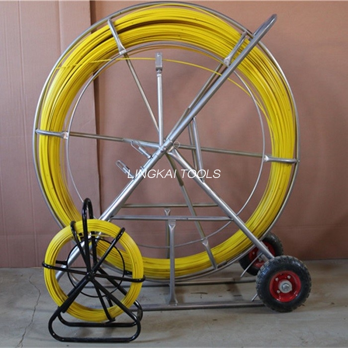 Metric Marked Electrical Cable Pulling Tools Tumpak na Dimensyon Fiberglass Rodder