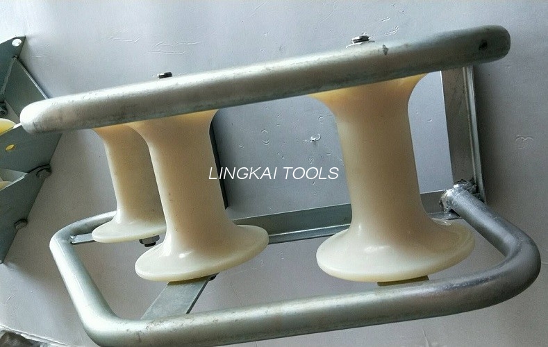 Pithead Telecom Cable Guide Roller 3 Block Para sa Manhole Nylon Material