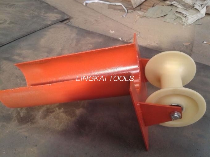 Split Lock Roller Guide Cable Reel Roller Bell Mouth Type na may Nylon Wheel