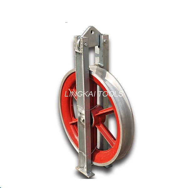 Overhead Line Stringing Blcoks Cast Steel Single Sheave Cable Pulley Block