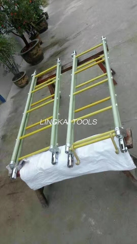 Fiberglass Insulated Light Ladders Para sa Overhead Line Tower Installation