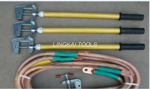 35KV Voltage Electric Security Tools Copper Ground Rod JDX na May Earth Clamp