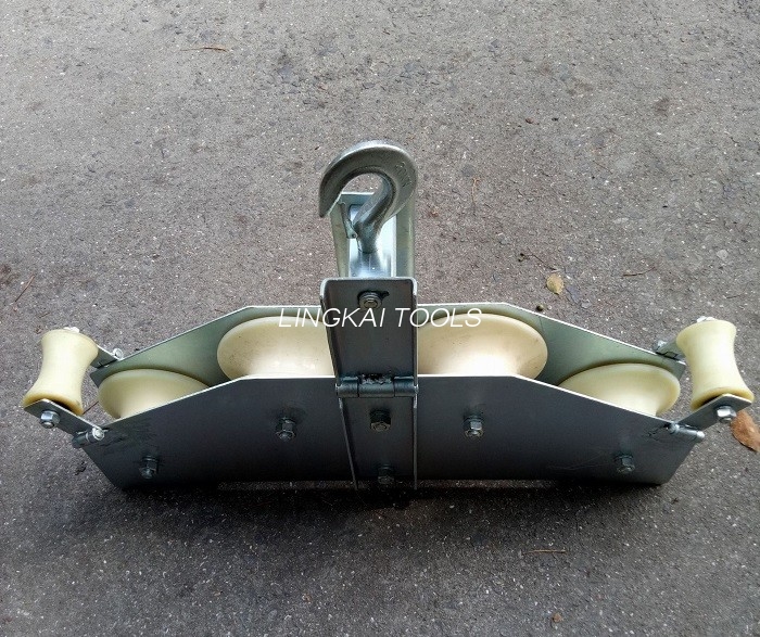 20KN Fiber Optical Tools At Equipments OPGW Cable Stringing Block Anti Twist