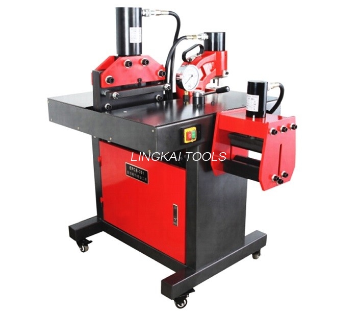 220V 50HZ Hydraulic Crimping Tool Busbar Bending Cutting Machine Para sa 150X10mm Al/Cu Plate