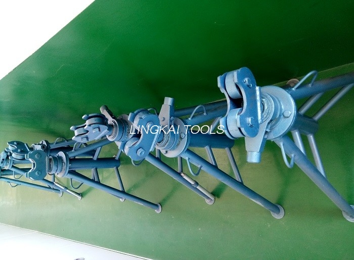 Screw Type Cable Laying Equipment , Wire Payoff Stand na May 1 Ton 3 Ton 5 Ton Rated Load