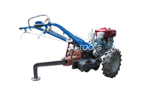 Heavy Duty 5 Ton Diesel Cable Paghila ng Walking Tractor Winch Madaling Operasyon