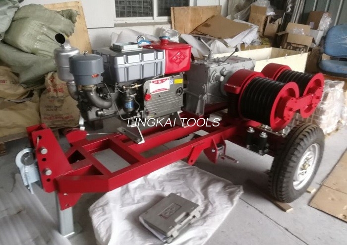 Double Capstan Drum Winch 5 Tons na May Trailer Match Honda / Yamaha Gasoline Engine