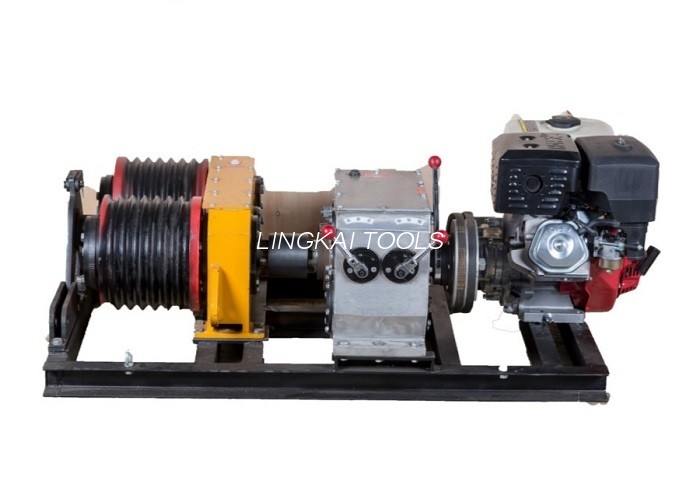 5 Ton Double Capstan Cable Winch Puller Gamit ang Honda GX390 Engine 13HP