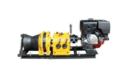 Mabilis na Shaft Drive Transmission Cable Winch Puller Gamit ang Gasoline Honda GX390 13HP Engine