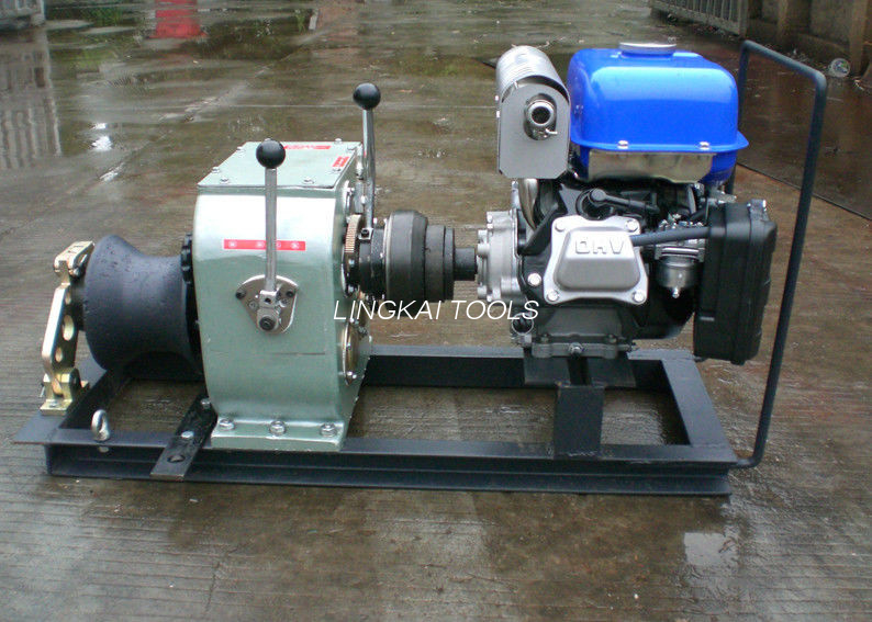Shaft Driven Cable Winch Puller 30KN Mabilis na Bilis Para sa Line Constructiton
