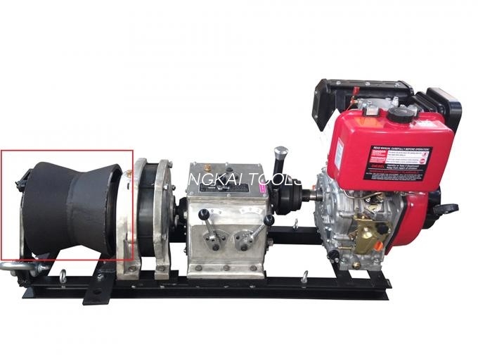 Mabilis na Bilis ng Diesel Engine Power Cable Puller / Wire Rope Electric Winch Hoist 5 Ton