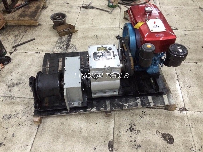 Belt Driven Cable Winch Puller With HONDA Engine Para sa Line Construction
