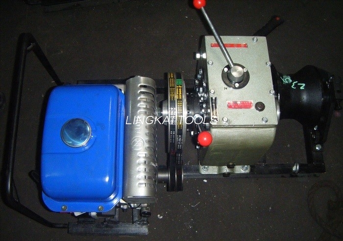 200kg High Speed ​​Cable Pulley Machine Gasoline / Petrol Powered Winch 5 Ton