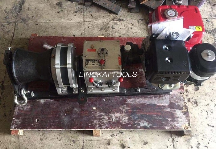Single Capstan Fast Speed ​​Cable Winch Puller Diesel Engine Sa Line Construction