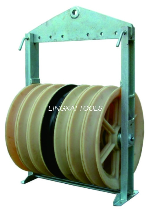 Mga Power Cables Roller Electric Single Wheel Cable String Pulley Conductor Stringing Blocks