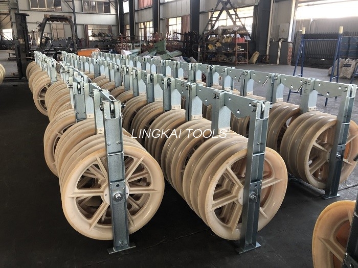 Tatlong Nylon Sheaves Conductor Transmission Line Stringing Blocks