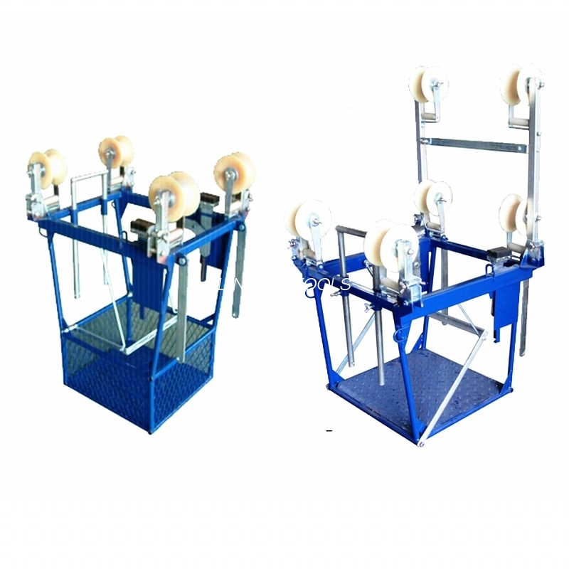 Apat na Bundle Conductors Carts Conductor Transmission Line Inspection Trolleys Line Cart