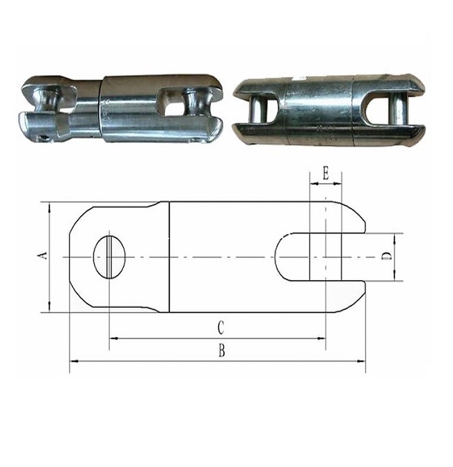 Swivel Joint Steel Wire Rope Connector Para sa Cable Pulling Stringing Tools