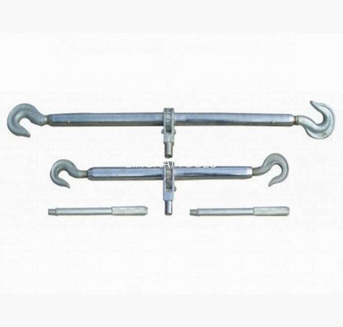 Steel Hook Double Turnbuckle Overhead Line Stringing Tools