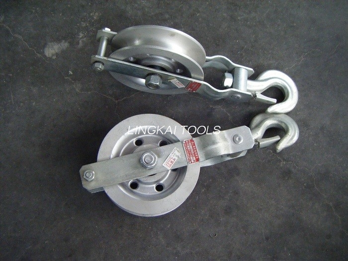 Nylon O Aluminum Sheave Cable Ground Roller Pulley Block Para sa Power Transmission Grounding Wire Stringing Block